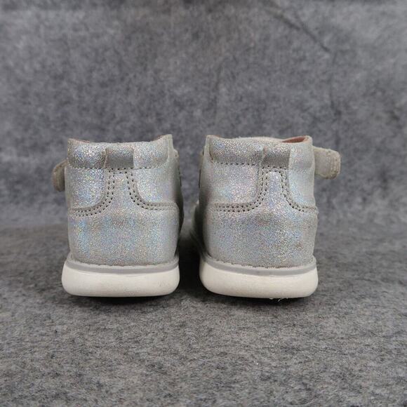 Stride Rite Shoes Kids 7 Boots Quinn Leather Iridescent Toddler Baby Comfort SRT - Picture 6 of 14